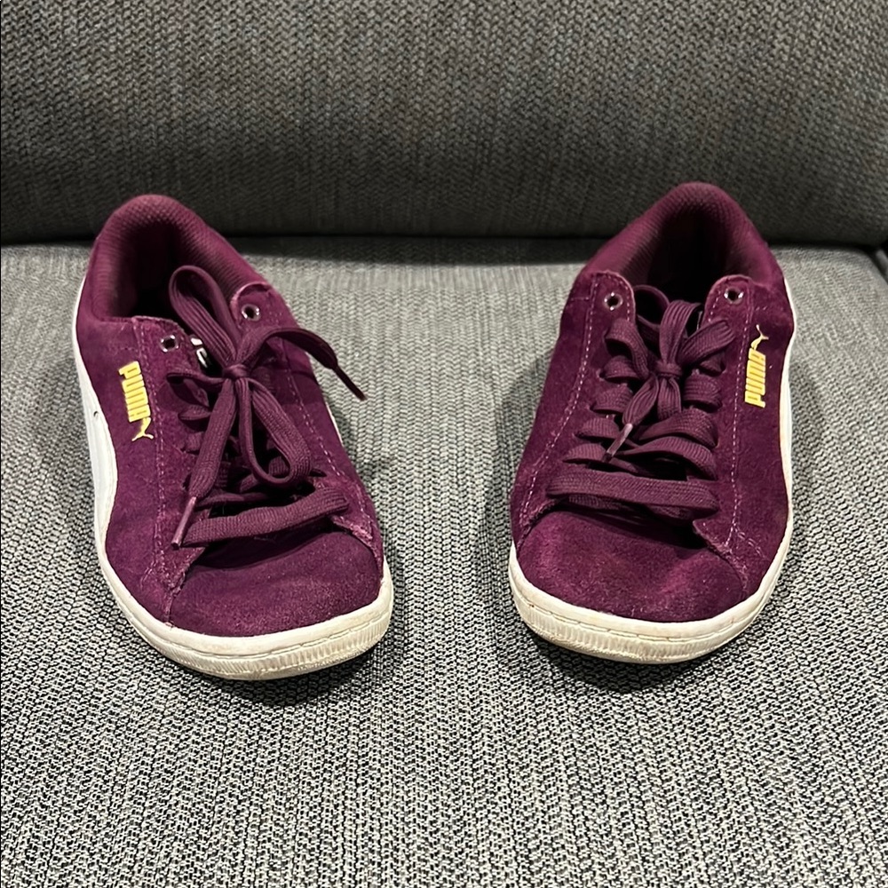 Puma Maroon Sneakers with White Trim